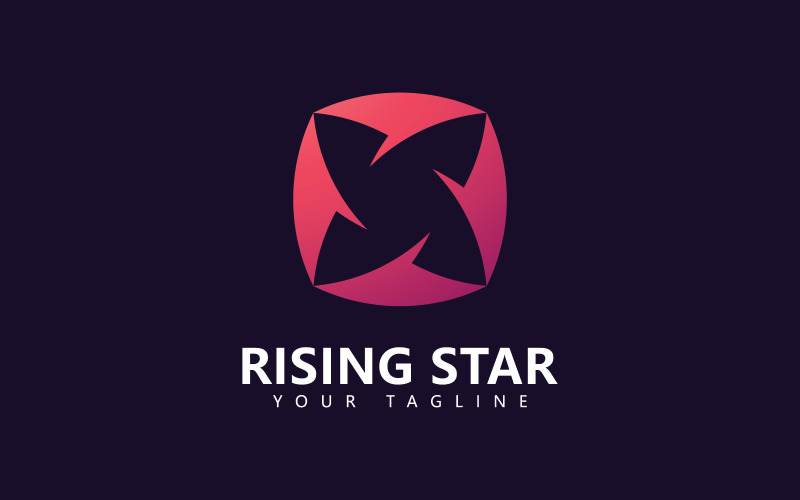 Star logo design template, Simple Star logo design V11 Logo Template