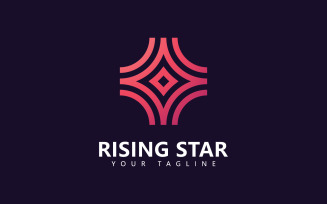 Star logo design template, Simple Star logo design V12