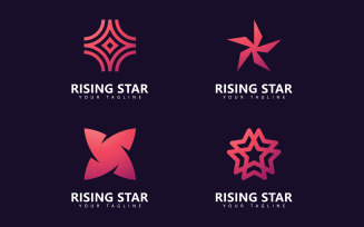 Star logo design template, Simple Star logo design V14