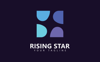 Star logo design template, Simple Star logo design V2