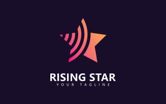 Star logo design template, Simple Star logo design V8