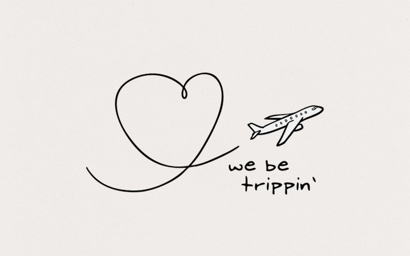 We Be Trippin png, Vacation png, Summer Vacation png, Trip Vacation Shirt, Summer Vibes png, Beach Illustration