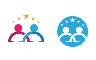 Community and adoption care network and social icon illustration v.86