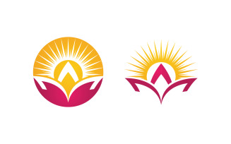 Lotus Logo Beauty Salon Cosmetic skincare vector icon design v.63