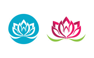Lotus Logo Beauty Salon Cosmetic skincare vector icon design v.67