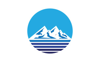 Mountain hill logo Vector icon design illustration v.29