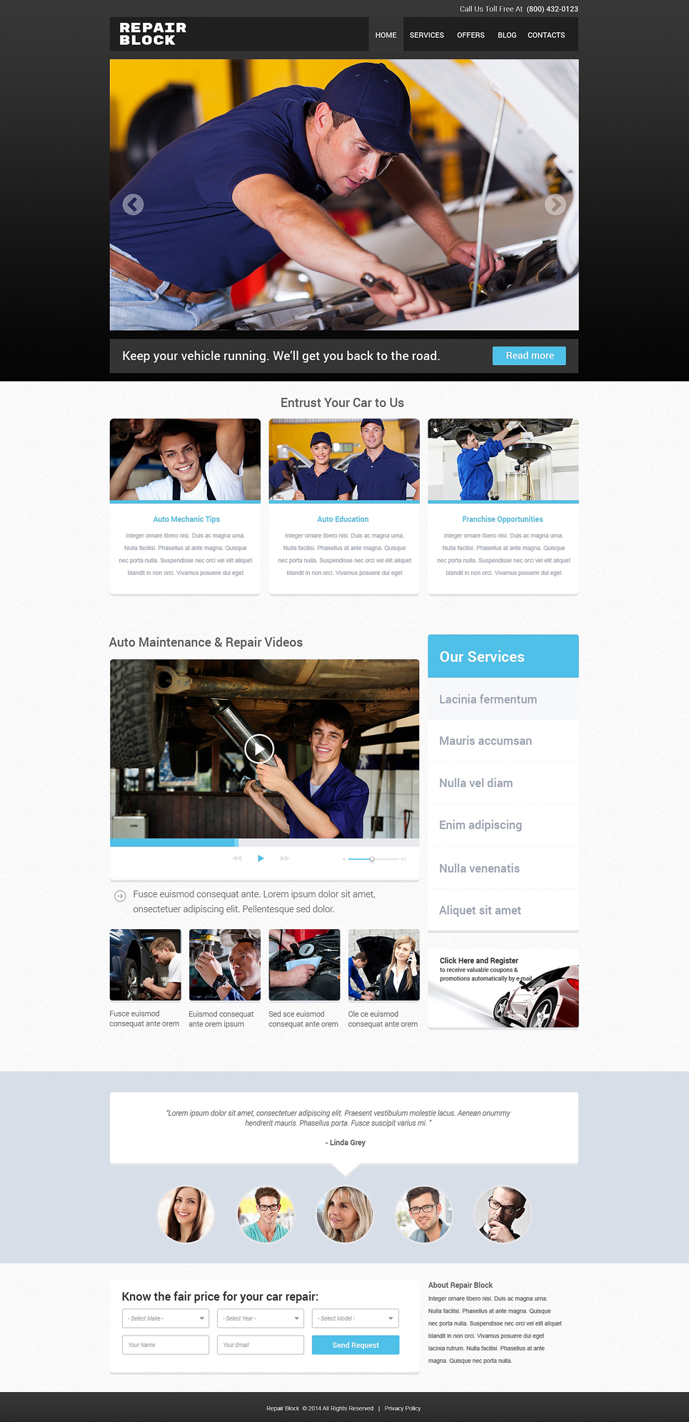 Car Repair Responsive Website Template New Screenshots BIG