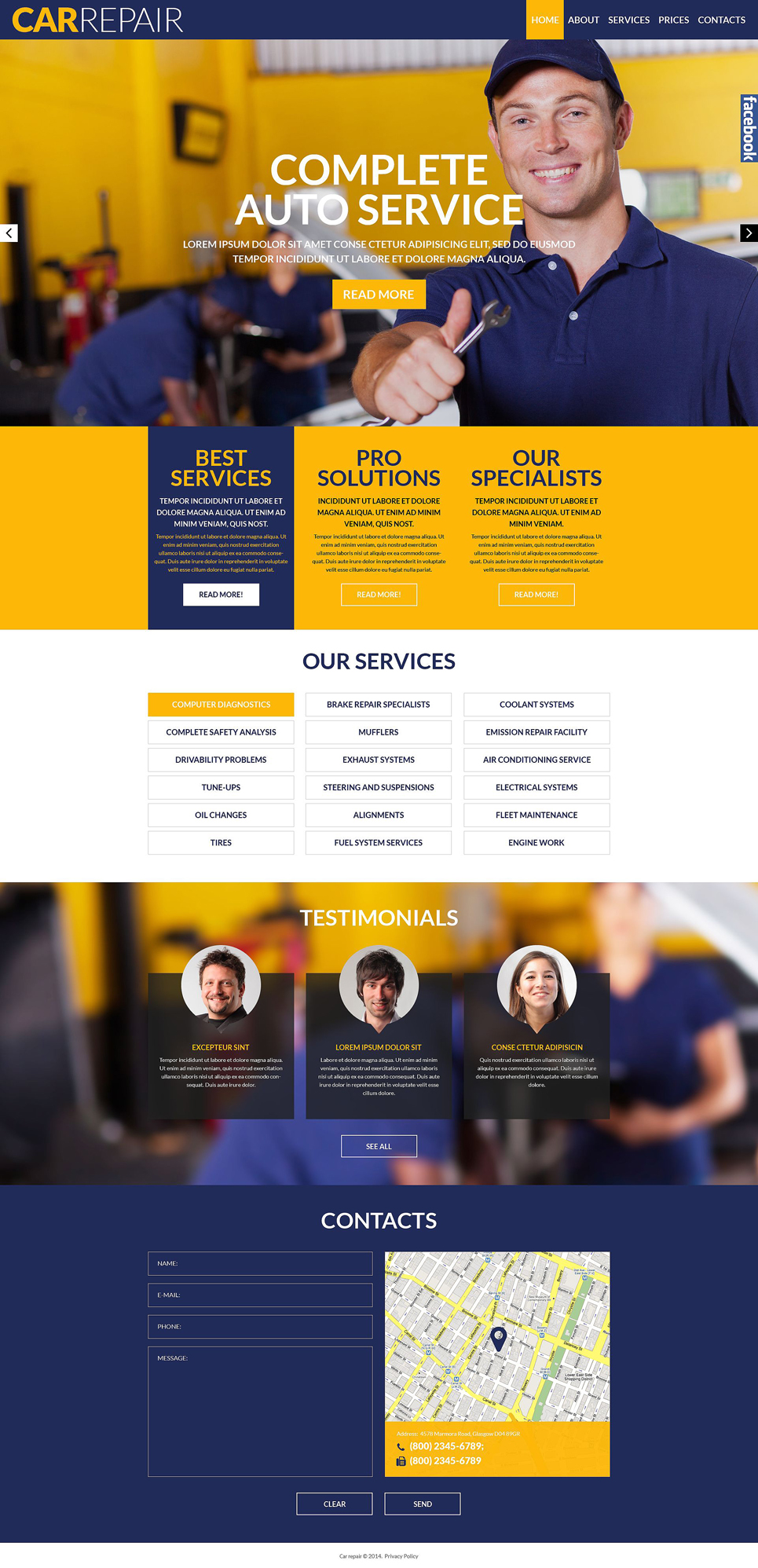 Car Repair Responsive Website Template New Screenshots BIG