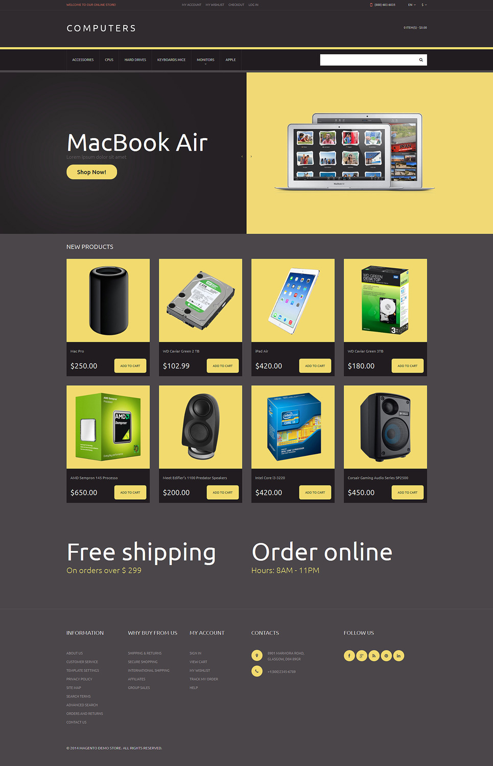 Computer Store Responsive Magento Theme New Screenshots BIG