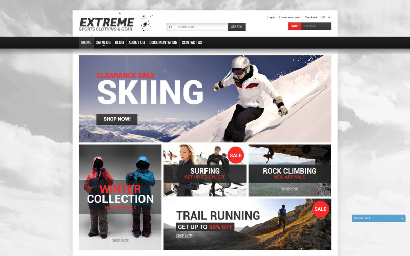 Extreme Sports Gear Shopify Theme