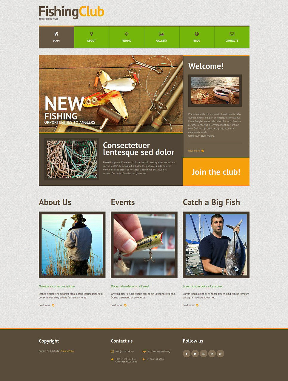 Fishing Responsive WordPress Theme New Screenshots BIG