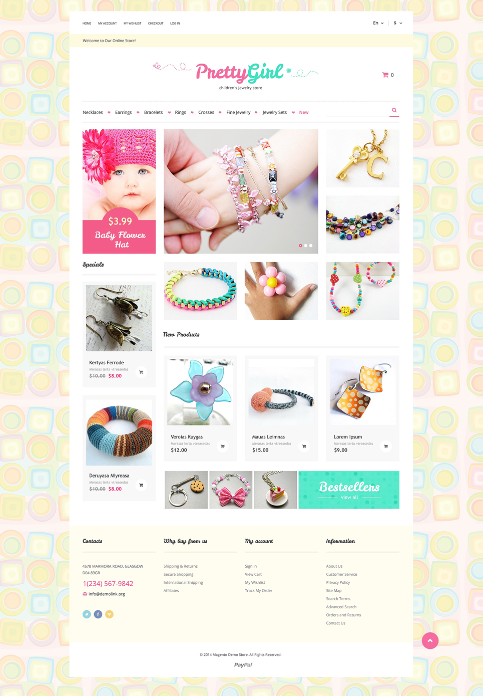 Kids Jewelry Magento Theme New Screenshots BIG