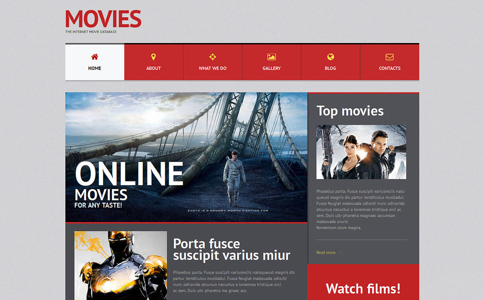 Movie Responsive WordPress Theme 51300