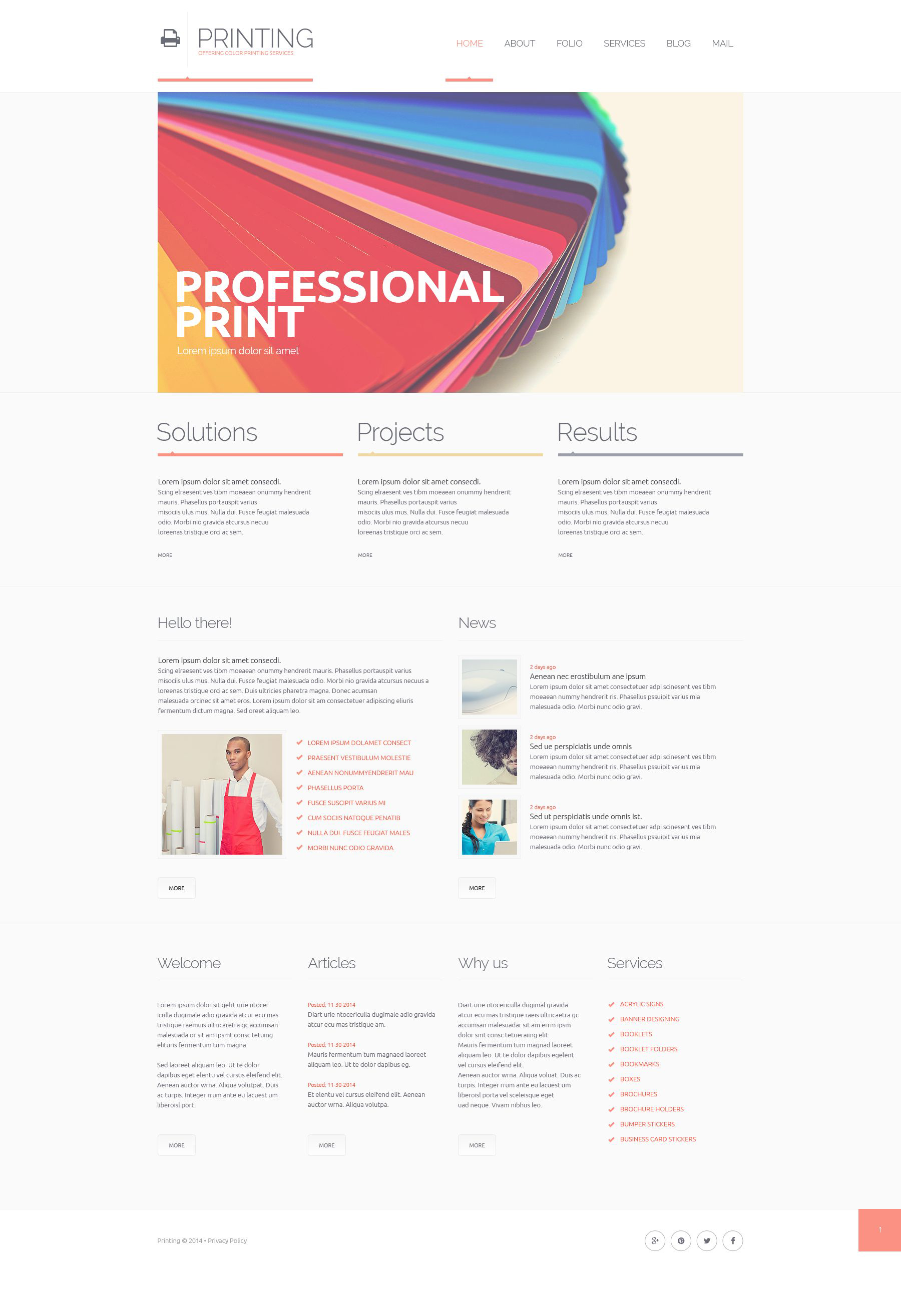"Print Shop Responsive Website Template" Responsive Website template №51368