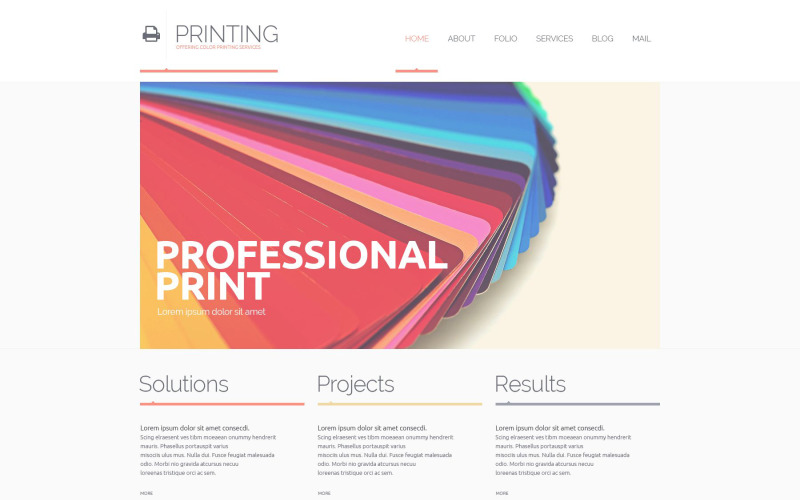 Print Shop Responsive Website Template