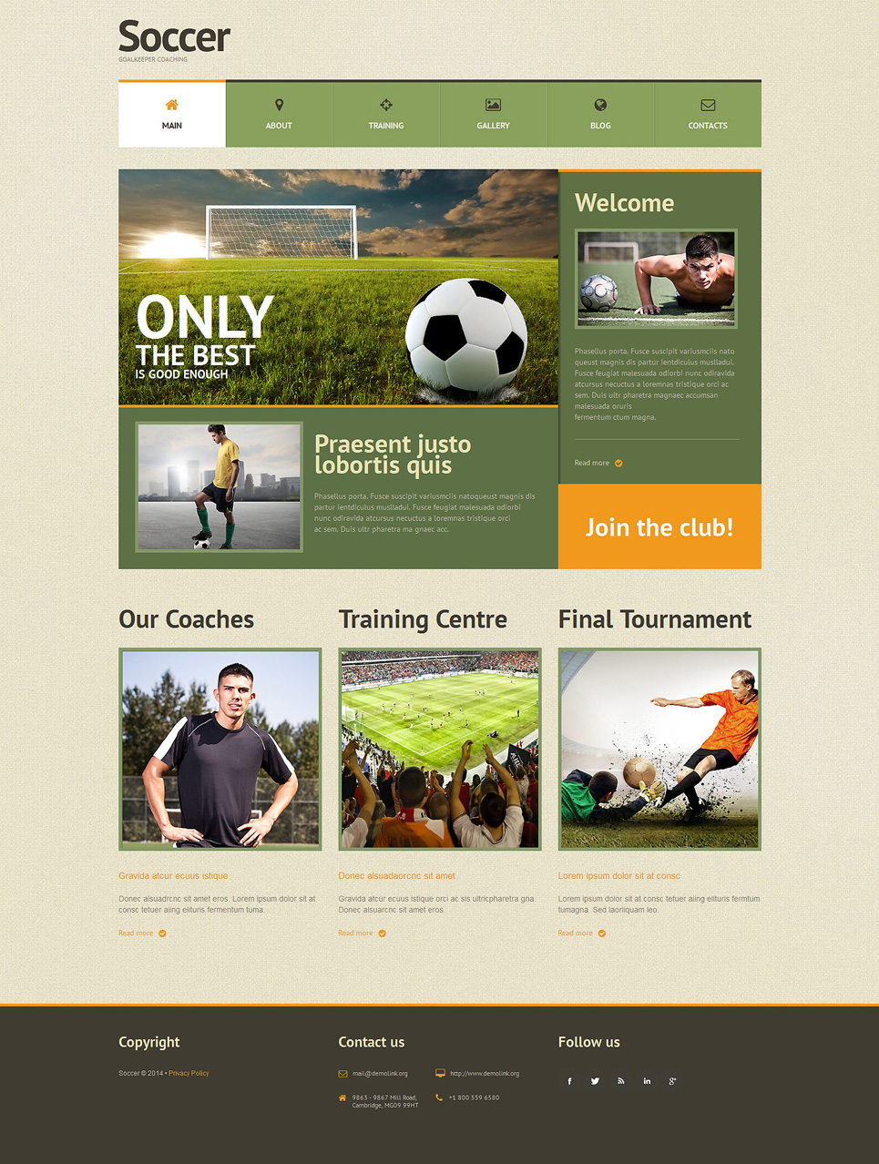 Soccer Responsive WordPress Theme New Screenshots BIG