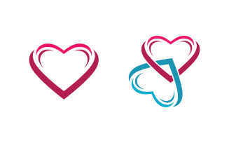 Love icon Community, network and social logo template v.1