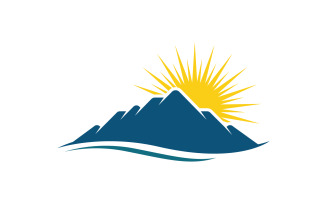 Mountain icon Logo Template illustration design v.10