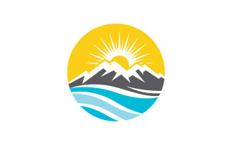 Mountain icon Logo Template illustration design v.11