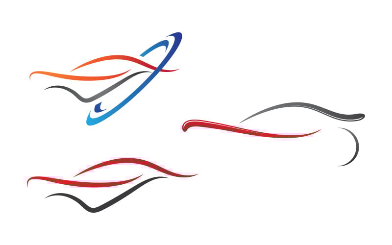 Racing Auto car Logo Template vector design illustration v.9