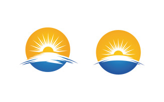 Sun Light Ray Vector illustration Icon Template v.10
