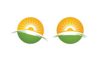 Sun Light Ray Vector illustration Icon Template v.9