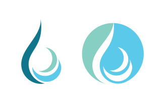 Water drop Plumbing Logo Template vector illustration vv.62