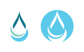 Water drop Plumbing Logo Template vector illustration vv.63
