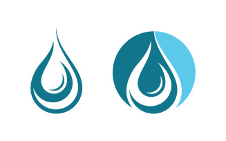 Water drop Plumbing Logo Template vector illustration vv.64