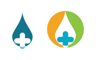 Water drop Plumbing Logo Template vector illustration vv.65