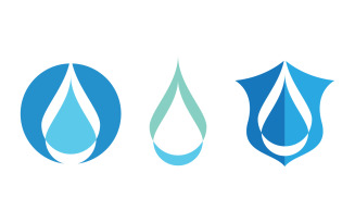 Water drop Plumbing Logo Template vector illustration vv.67