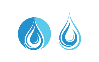 Water drop Plumbing Logo Template vector illustration vv.68