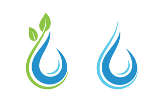 Water drop Plumbing Logo Template vector illustration vv.69