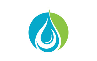 Water drop Plumbing Logo Template vector illustration vv.70