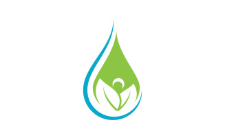 Water drop Plumbing Logo Template vector illustration vv.71