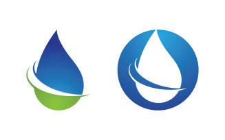 Water drop Plumbing Logo Template vector illustration vv.72
