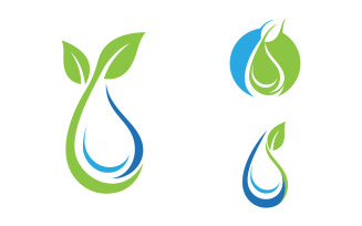 Water drop Plumbing Logo Template vector illustration vv.73