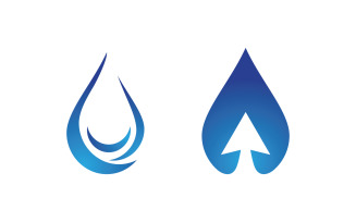 Water drop Plumbing Logo Template vector illustration vv.74