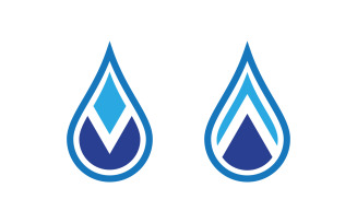 Water drop Plumbing Logo Template vector illustration vv.76