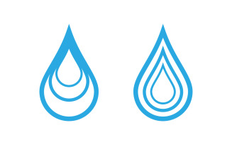 Water drop Plumbing Logo Template vector illustration vv.79
