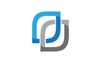 Chain Linked Logo Business corporate illustration v.18