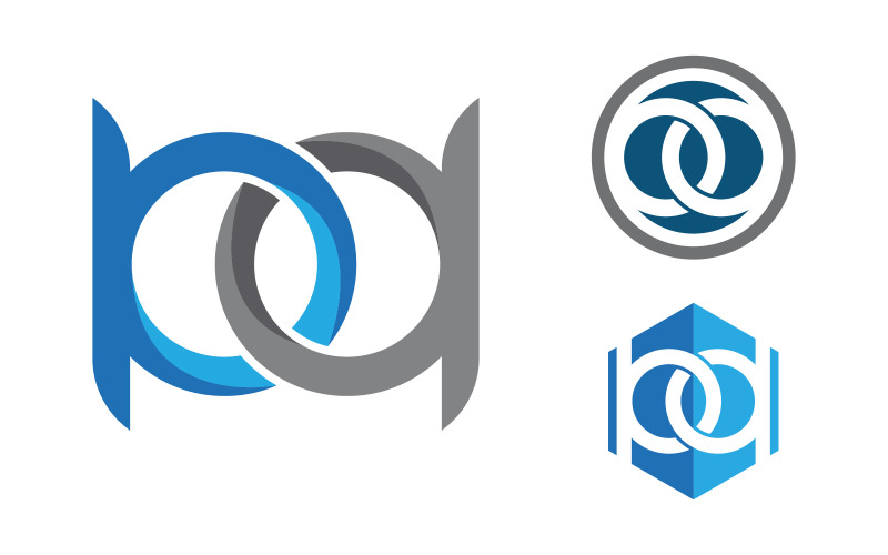 Chain Linked Logo Business corporate illustration v.19 Logo Template