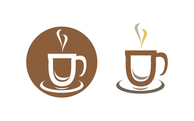 Coffee Shop logo Templates Vector design illustration v.8 Logo Template