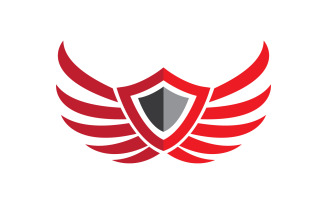 Eagle hawk wing icon Template logo design v.29