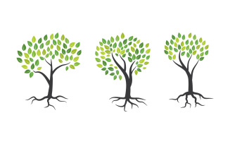 Family tree vector icon logo illustration design v.11