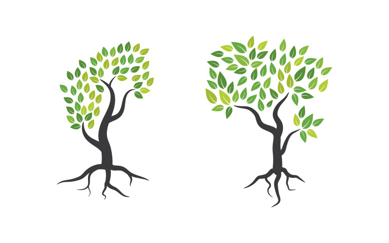 Family tree vector icon logo illustration design v.12 Logo Template
