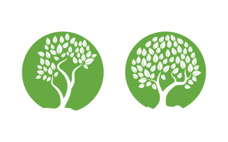 Family tree vector icon logo illustration design v.1