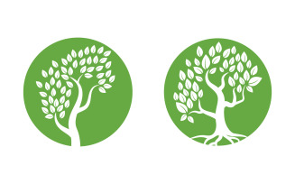 Family tree vector icon logo illustration design v.3