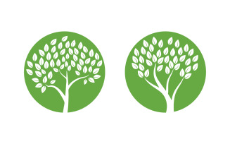 Family tree vector icon logo illustration design v.4