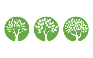 Family tree vector icon logo illustration design v.5